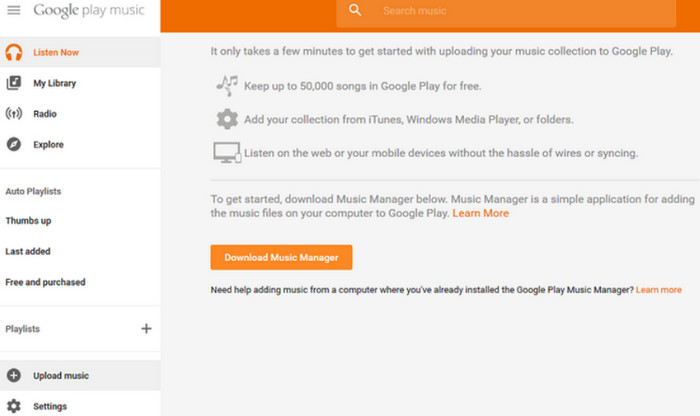 google play music manager for mac